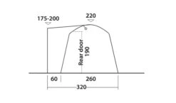 Outwell Milestone Dash Drive Away Awning -Adventure Camping Shop 111099 milestone dash drawing other5