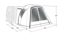 Outwell Lakecrest Drive Away Awning -Adventure Camping Shop 111166 lakecrest drawing perspective2
