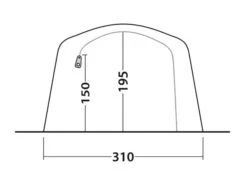 Outwell Parkdale 4PA Tent (2023) -Adventure Camping Shop 111180 parkdale 4pa drawing other5