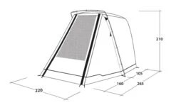 Outwell Sandcrest S Awning -Adventure Camping Shop 111241 sandcrest s drawing perspective2