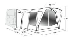 Outwell Newburg 240 Air Low Drive Away Awning 19 Outwell Newburg 240 Air Low Drive Away Awning -Adventure Camping Shop 111245 newburg 240 air drawing perspective2