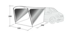 Outwell Touring Shelter -Adventure Camping Shop 111254 touring shelter drawing perspective2