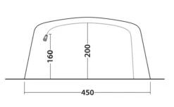 Outwell Queensdale 8PA Tent (2023) 27 Outwell Queensdale 8PA Tent (2023) -Adventure Camping Shop 111270 queensdale 8pa drawing other5