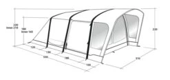 Outwell Springville 4SA Tent (2023) -Adventure Camping Shop 111275 springville 4sa drawing perspective2