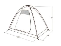 Outwell Free Standing Inner -Adventure Camping Shop 111289 free standing inner drawing perspective2