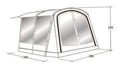 Outwell Universal Awning Size 1 (2022) -Adventure Camping Shop 111290 universal awning size 1 drawing perspective2