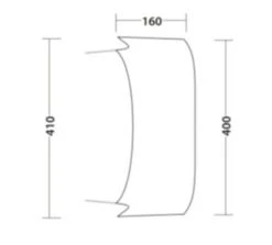 Outwell Lounge Tent Connector XL (2023) -Adventure Camping Shop 111343 lounge tent connector xl drawing floorplan3 page 0001
