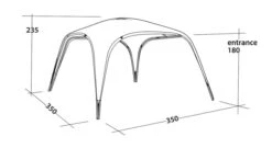 Outwell Event Lounge L 3.5m (2023) -Adventure Camping Shop 111359 event lounge l drawing perspective2