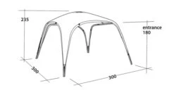 Outwell Event Lounge M 3m (2023) -Adventure Camping Shop 111362 event lounge m drawing perspective2