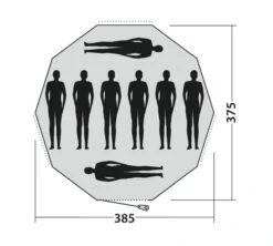 Easy Camp Moonlight Tipi Tent -Adventure Camping Shop 120381 moonlight tipi drawing floorplan3
