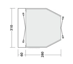 Easy Camp Shamrock Awning (180 - 205cm) -Adventure Camping Shop 120398 shamrock drawing floorplan3