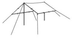 Robens Tarp 3m*3m -Adventure Camping Shop 130232 tarp 4 x 4 m drawing perspective 2 2