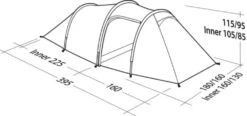 Robens Voyager 3EX Tent (2022) -Adventure Camping Shop 130264 voyager 3ex drawing perspective2