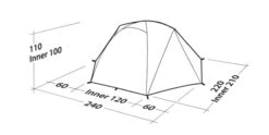 Robens Boulder 2 Tent (2023) -Adventure Camping Shop 130273 boulder 2 drawing perspective2 1