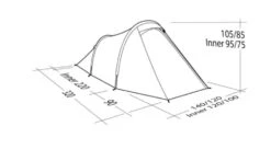 Robens Arch 2 Tent (2023) -Adventure Camping Shop 130274 arch 2 drawing perspective23 1