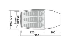 Robens Pioneer 3EX Tent (2022) 18 Robens Pioneer 3EX Tent (2022) -Adventure Camping Shop 130275 pioneer 3ex drawing floorplan3