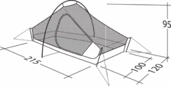Robens Chaser 2 Tent (2023) -Adventure Camping Shop 130316 chaser 2 drawing other5