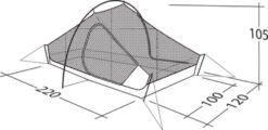 Robens Chaser 3XE Tent (2022) 26 Robens Chaser 3XE Tent (2022) -Adventure Camping Shop 130317 chaser 3xe drawing other4