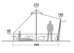 Outwell Robens Klondike Twin Tipi Tent (2023) 19 Outwell Robens Klondike Twin Tipi Tent (2023) -Adventure Camping Shop 130359 klondike twin drawing other4