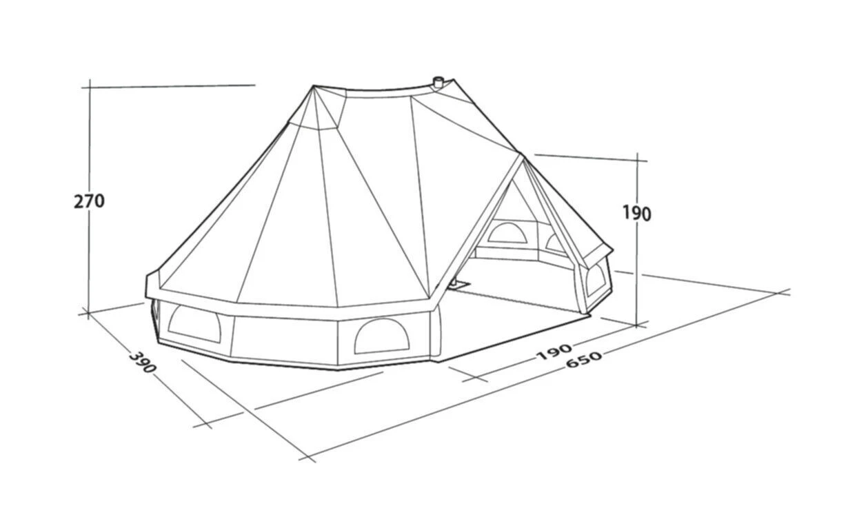 Outwell Robens Klondike Twin Tipi Tent (2023) 11 Outwell Robens Klondike Twin Tipi Tent (2023) - Image 9