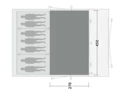 Outwell Vermont 7PE Flat Woven Carpet -Adventure Camping Shop 170911 flat woven carpet vermont 7pe drawing floorplan2