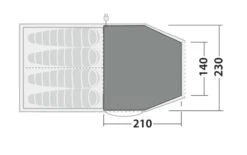Robens Double Dreamer 4 Fleece Carpet (210*220) -Adventure Camping Shop 190062 fleece carpet double dreamer 4 drawing floorplan2