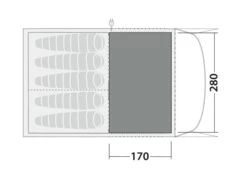 Robens Fleece Carpet Wolf Moon 5XP -Adventure Camping Shop 190070 fleece carpet wolf moon 5xp drawing floorplan2