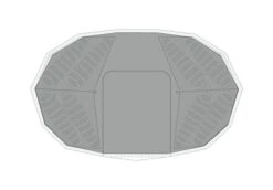 Robens Klondike Twin Footprint -Adventure Camping Shop 190082 footprint klondike twin drawing perspective2