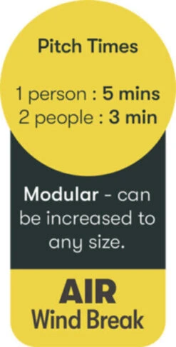 Quest Falcon Air Shield 500 - 3 Panels (2022) -Adventure Camping Shop a1038 9 midsize