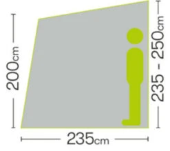 Quest Falcon 220 Poled Porch Caravan Awning (2022) -Adventure Camping Shop a3500 6 midsize