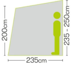 Quest Falcon 260 Poled Porch Caravan Awning (2022) -Adventure Camping Shop a3501 6 midsize