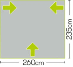 Quest Falcon 260 Poled Porch Caravan Awning (2022) -Adventure Camping Shop a3501 7 midsize