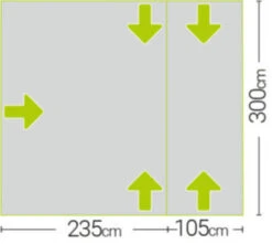Quest Falcon Air 300 Drive Away Awning Low (180-120cm) (2022) -Adventure Camping Shop a3507a 7 midsize 1