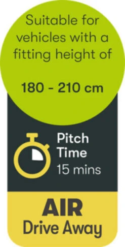 Quest Falcon Air 300 Drive Away Awning Low (180-120cm) (2022) -Adventure Camping Shop a3507a 9 midsize 1