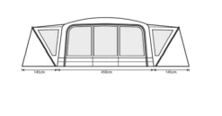 Outdoor Revolution Airedale 9.0DSE Tent (2022) -Adventure Camping Shop airedale 9se 2
