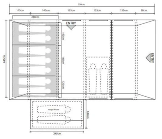 Outdoor Revolution Camp Star 700SE Tent Bundle (2023) 4 Outdoor Revolution Camp Star 700SE Tent Bundle (2023) - Image 2