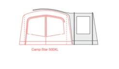 Outdoor Revolution Camp Star Side Porch (500xl, 600, 700) (2022) -Adventure Camping Shop campstar side porch floorplan 3 1