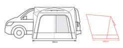 Outdoor Revolution Cayman Air High Awning (255-305cm) -Adventure Camping Shop cayman air 3 2