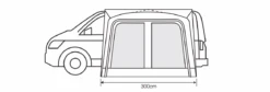 Outdoor Revolution Cayman Cuba Air Low Driveaway Awning (180-210cm) -Adventure Camping Shop cayman cuba 3 flr