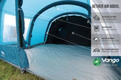 Vango Airbeam Vango Aether Air 600XL Tent (2022) 19 Vango Airbeam Vango Aether Air 600XL Tent (2022) -Adventure Camping Shop earth collection airbeam infographics call outs7