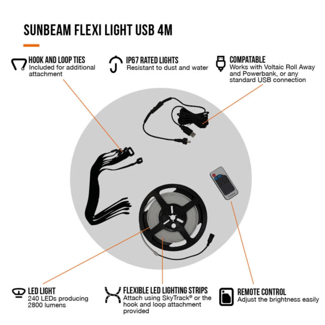 Vango Sunbeam Flexi Light 4m (USB) 4 Vango Sunbeam Flexi Light 4m (USB) - Image 2