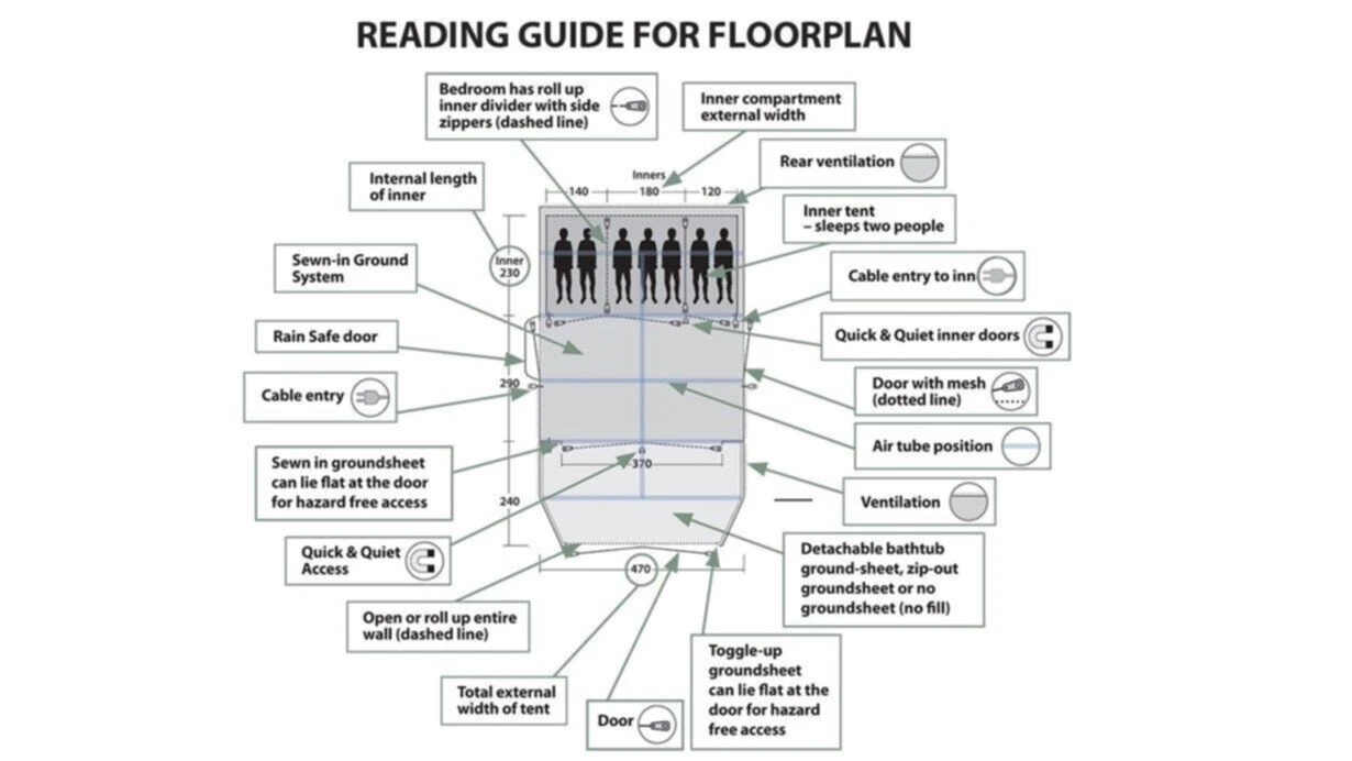Outwell Parkdale 6PA Tent (2023) 7 Outwell Parkdale 6PA Tent (2023) - Image 5
