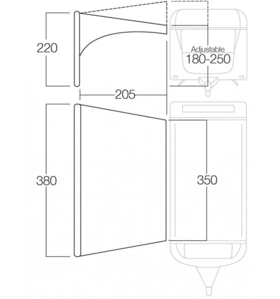 Vango AirBeam Sky Canopy 3.5m 5 Vango AirBeam Sky Canopy 3.5m - Image 3