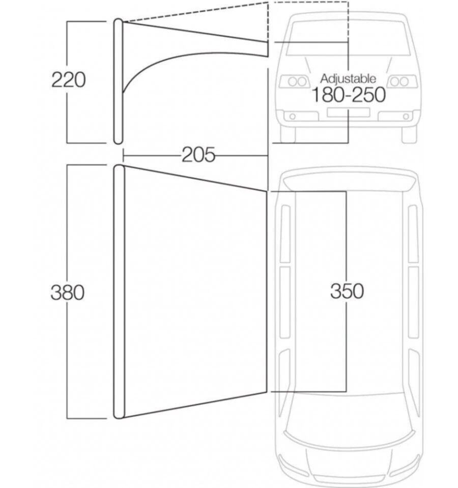 Vango AirBeam Sky Canopy 3.5m 6 Vango AirBeam Sky Canopy 3.5m - Image 4
