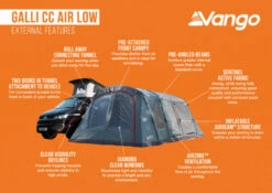 Vango Airbeam Vango Galli CC Air Low Awning (2023) -Adventure Camping Shop galli cc air low 1