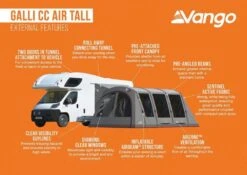 Vango Airbeam Vango Galli CC Air Tall Awning (2023) -Adventure Camping Shop galli cc air tall