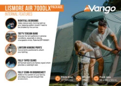Vango Airbeam Vango Lismore Air 700DLX Tent Package (2023) -Adventure Camping Shop lismore air 700dlx package2