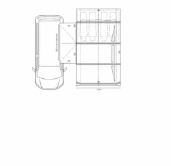 Outdoor Revolution Movelite T4E Midline Awning (220-255cm) -Adventure Camping Shop movelite t4e floor1 pe