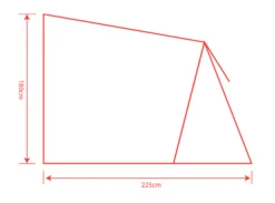 Outdoor Revolution Sportlite Steel Pole Annex -Adventure Camping Shop sportlite annex