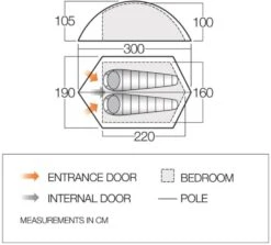 Vango Blade 200 Tent (2022) -Adventure Camping Shop vango 2019 tents floorplan blade pro 200
